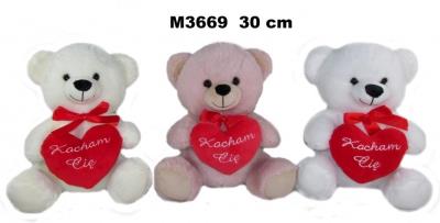Opakowanie Miś z sercem 30cm MIX