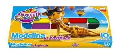 Opakowanie Modelina 10 kol.Koma-Plast w kostce