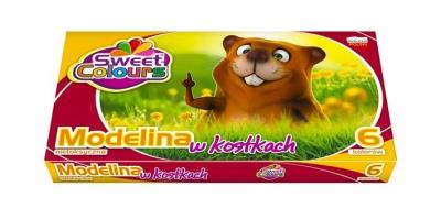 Opakowanie Modelina 6 kol.Koma-Plast kostka
