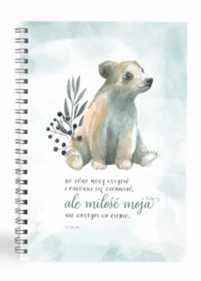 Mój dziennik - Bo góry mogą ustąpić - misio. Wydawca: Szaron. SmakLiter.pl Opakowanie Mój dziennik - Bo góry mogą ustąpić - misio