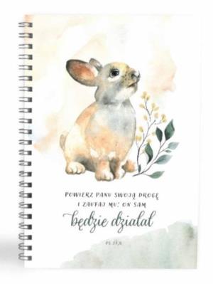 Mój dziennik - Powierz Panu swoją drogę - zajączek. Wydawca: Szaron. SmakLiter.pl Opakowanie Mój dziennik - Powierz Panu swoją drogę - zajączek