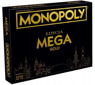 Monopoly Mega Gold. Wydawca: Winning Moves. SmakLiter.pl Opakowanie Monopoly Mega Gold