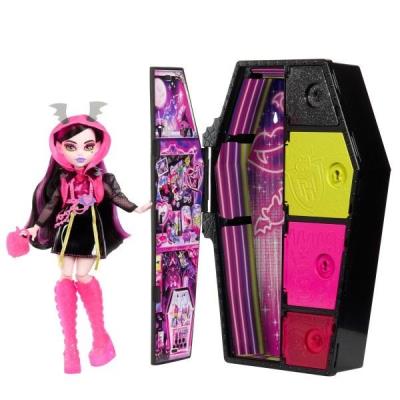 Opakowanie Monster High Staszysekrety Draculaura neon