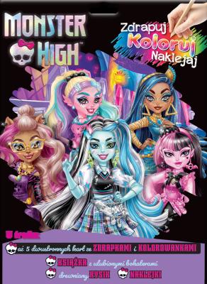Okładka książki Monster High. Zdrapuj, koloruj, naklejaj