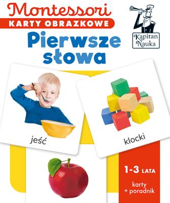 Okładka książki Montessori Karty obrazkowe Pierwsze słowa 1-3 lata