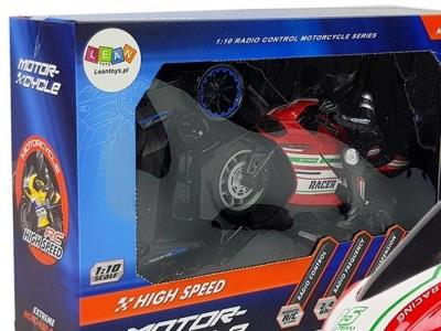 Opakowanie Motor Sportowy R/C 2.4G zasięg 35m czerwony