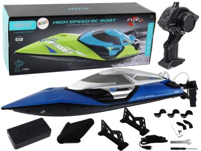 Opakowanie Motorówka zdalnie sterowana ze światłem niebieska