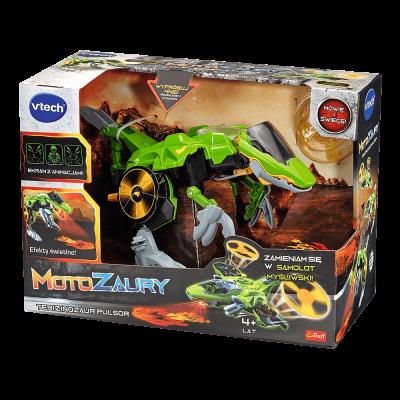Motozaury - Terizinozaur Pulsor Myśliwiec XL VTECH. Wydawca: Vtech. SmakLiter.pl Opakowanie Motozaury - Terizinozaur Pulsor Myśliwiec XL VTECH