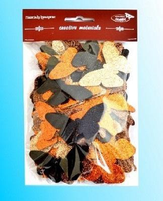 Opakowanie Motyle brokatowe 52szt