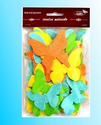 Opakowanie Motyle brokatowe 52szt