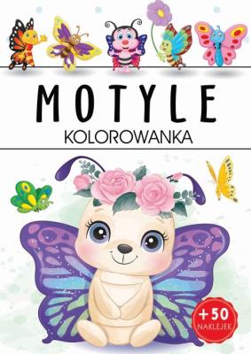 Motyle. Kolorowanka. Autor:   Praca zbiorowa. SmakLiter.pl Okładka książki Motyle. Kolorowanka