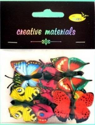 Opakowanie Motyle ozdobne 4-4,5cm 10szt MIX