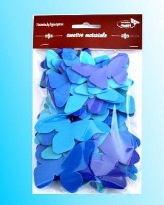 Opakowanie Motyle tonacja niebieska 52szt