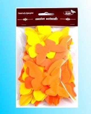 Opakowanie Motyle żółto-pomarańczowe 52szt