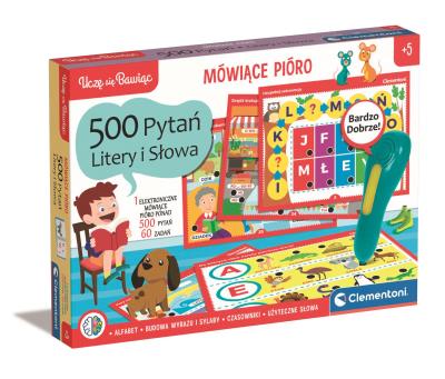 Opakowanie Mówiące pióro 500 pytań litery i słowa 50780