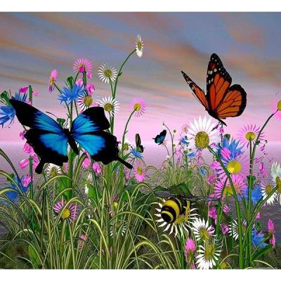 Opakowanie Mozaika diamentowa 5D - Motyle 40x30cm