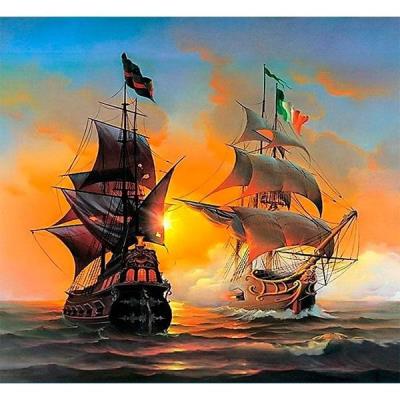 Opakowanie Mozaika diamentowa 5D - Żaglowce 40x30cm