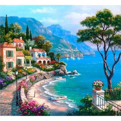 Opakowanie Mozaika diamentowa 5D - Zatoka nad morzem 40x30cm