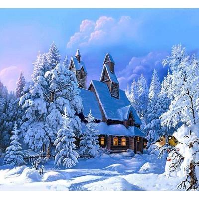 Opakowanie Mozaika diamentowa 5D - Zima 40x30cm