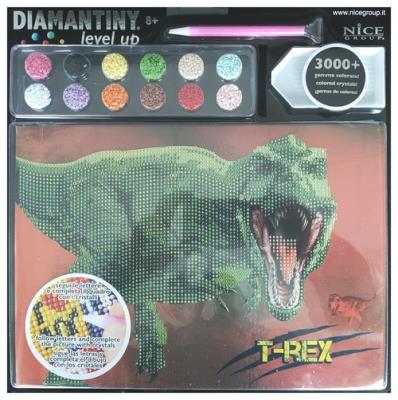 Okładka książki MOZAIKA DIAMENTOWA LEVEL UP-T-REX