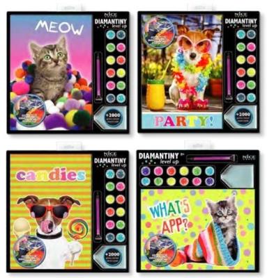 Opakowanie Mozaika diamentowa Level Up - Zwierzęta