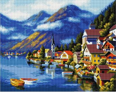 Opakowanie Mozaika diamentowa - Miasto nad morzem 40x50cm