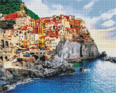 Opakowanie Mozaika diamentowa - Miasto przy klifie 40x50cm