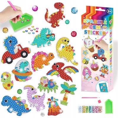 Opakowanie Mozaika diamentowa naklejki dinozaury