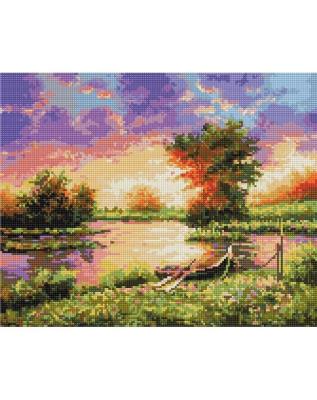 Opakowanie Mozaika diamentowa - Różowy zachód słońca 40x50cm