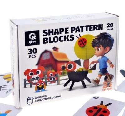 Opakowanie Mozaika drewniana kolorowa 30el