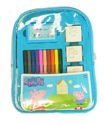 Multiprint Pieczątki Peppa Pig Plecak niebieski. Wydawca: Multiprint. SmakLiter.pl Opakowanie Multiprint Pieczątki Peppa Pig Plecak niebieski