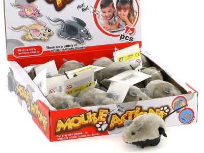 Opakowanie Mysz nakręcana szara (12szt)