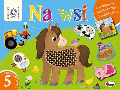 Na wsi. Dotykam poznaję. Autor: Korolkiewicz Elżbieta. SmakLiter.pl Okładka książki Na wsi. Dotykam poznaję