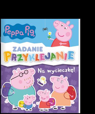 Okładka książki Na wycieczkę. Zadanie Przyklejanie. Świnka Peppa