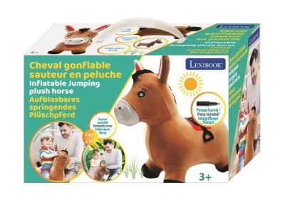 Nadmuchiwany skoczek pluszowy koń BGP050. Wydawca: Lexibook. SmakLiter.pl Opakowanie Nadmuchiwany skoczek pluszowy koń BGP050
