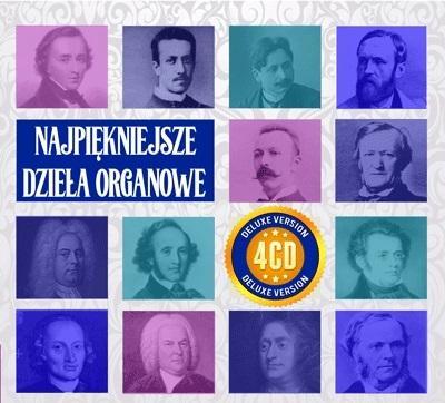Najpiękniejsze Dzieła Organowe 4CD. Autor:   Praca zbiorowa. SmakLiter.pl Okładka książki Najpiękniejsze Dzieła Organowe 4CD