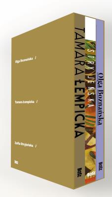 Najsłynniejsze polskie malarki – Zestaw dużych albumów W Etui. Autor: Potocka A.M., Kozakowska-Zaucha U, Lenartowicz Ś. SmakLiter.pl Okładka książki Najsłynniejsze polskie malarki – Zestaw dużych albumów W Etui