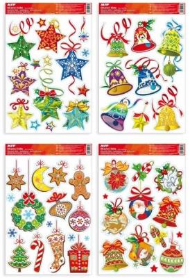 Opakowanie Naklejka BN brokat 20x30cm mix