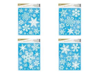 Opakowanie Naklejka bożonarodzeniowa brokat 30x42cm