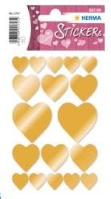 Opakowanie Naklejka Decor złote serca