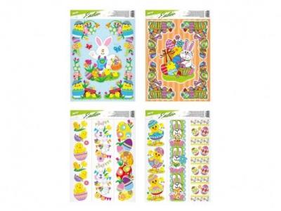 Opakowanie Naklejka na okno Wielkanoc MIX