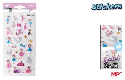 Opakowanie Naklejki 3D balet