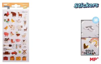 Opakowanie Naklejki 3D farma