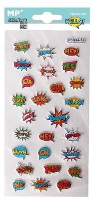 Opakowanie Naklejki 3D Hello