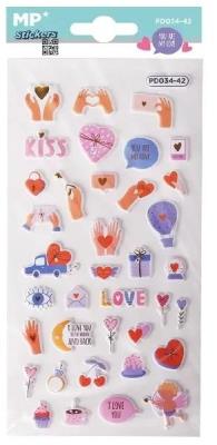 Opakowanie Naklejki 3D Love