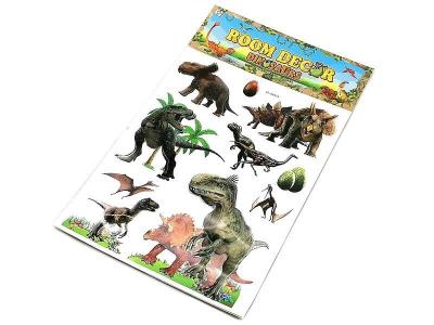 Opakowanie Naklejki 3D na ścianę dinozaury 50x31cm MIX