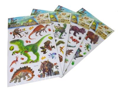 Opakowanie Naklejki 3D na ścianę dinozaury MIX