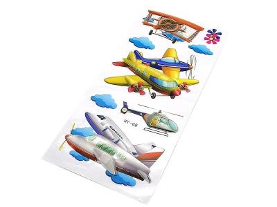 Opakowanie Naklejki 3D na ścianę - pojazdy