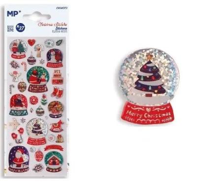 Opakowanie Naklejki 3D święta