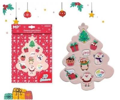 Opakowanie Naklejki 3D święta